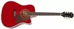 Epiphone - FT-350SCE Acoustic/Electric w/ Min-e-Tune - Wine Red